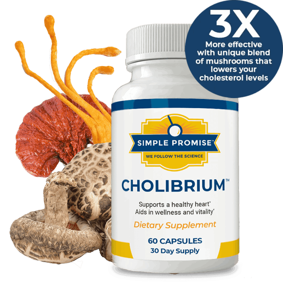 Cholibrium mushroom supplement bottle