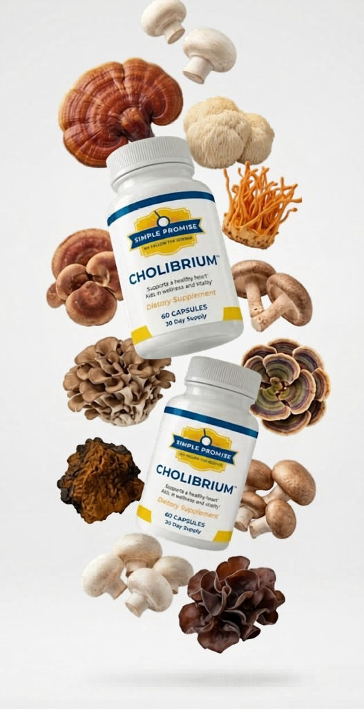 Cholibrium supplement bottle - heart and cholesterol support